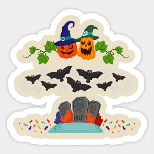 Halloween theme Sticker